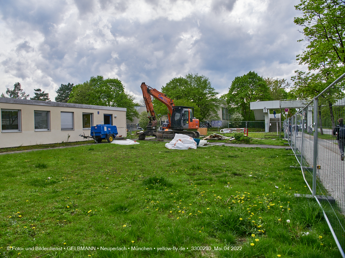 04.05.2022 - Baustelle am Haus für Kinder in Neuperlach